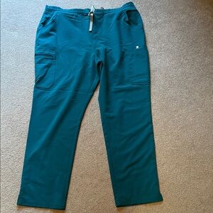 Figs Women's Teal Cargo Pants